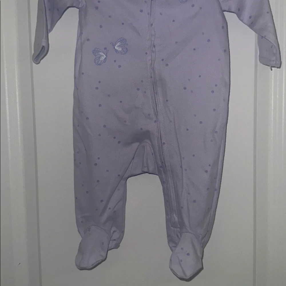 Carter’s two-way zipper baby warm or snuggly outfit for a little girl